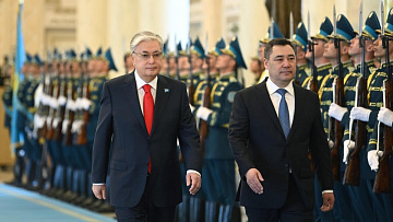 В Астане начались переговоры президентов Казахстане и Киргизии