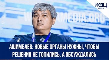 Ашимбаев: новые органы нужны, чтобы решения не топились, а обсуждались