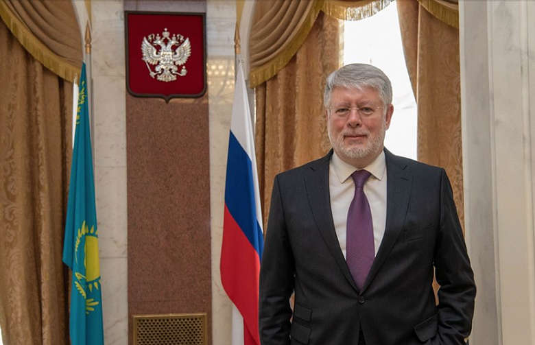 Поздравление Посла России в Казахстане Алексея Бородавкина с 75-летием Победы