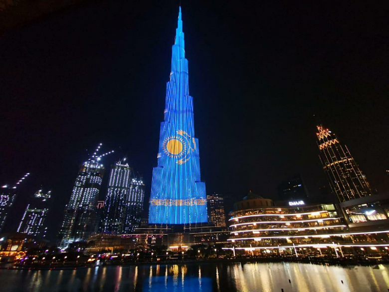 Как Дубай поздравил Казахстан с Днем независимости 